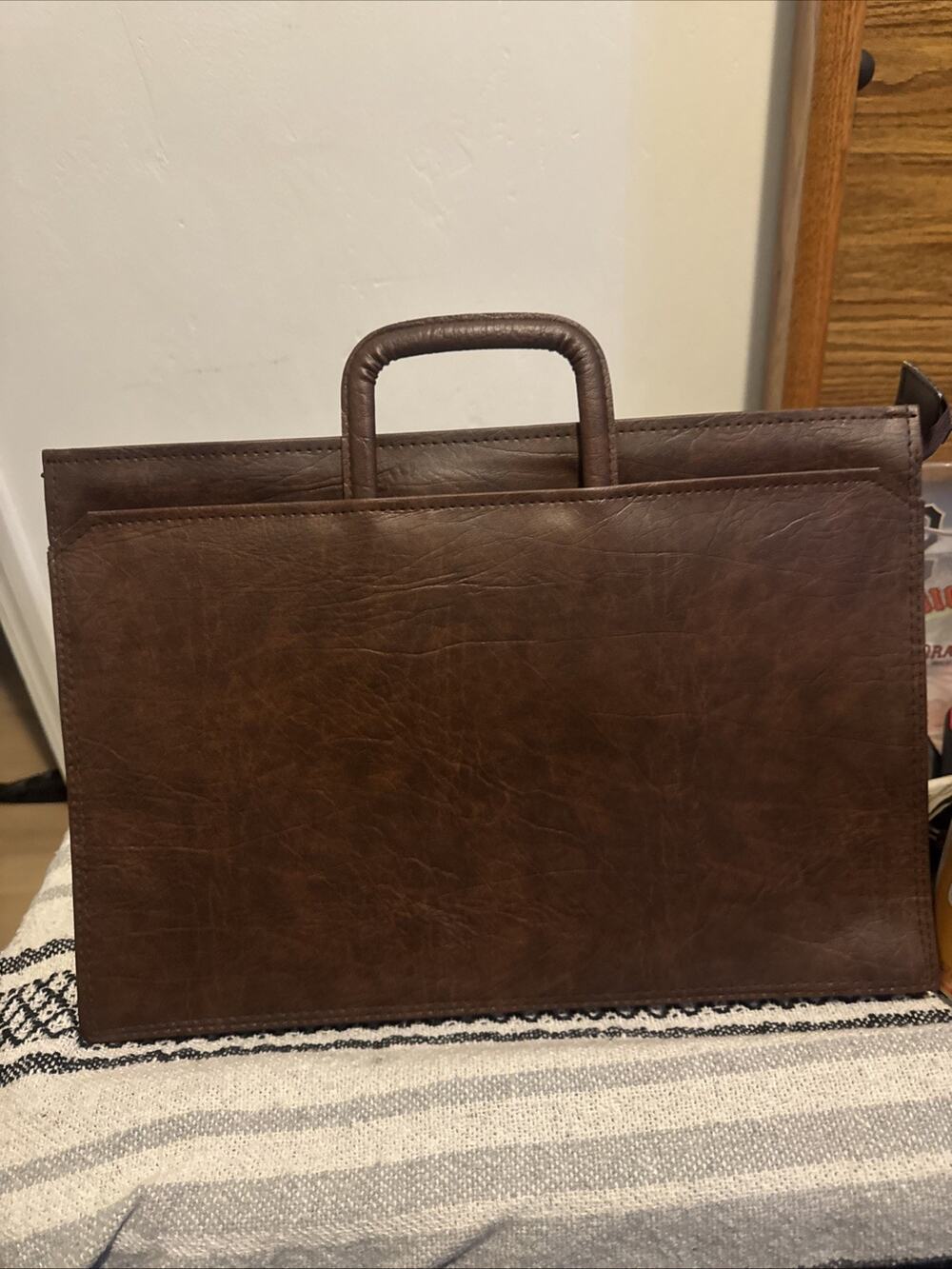 1960s Vintage Heavy Duty Vinyl Bag Case suitcase portfolio